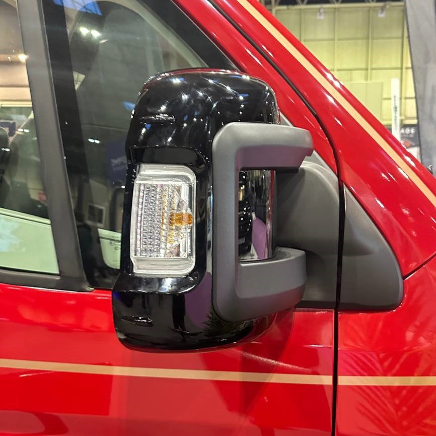 Voor Fiat Ducato/Ram ProMaster buitenspiegelkap/afdekkingen (set van 2) - zwart | Van-X