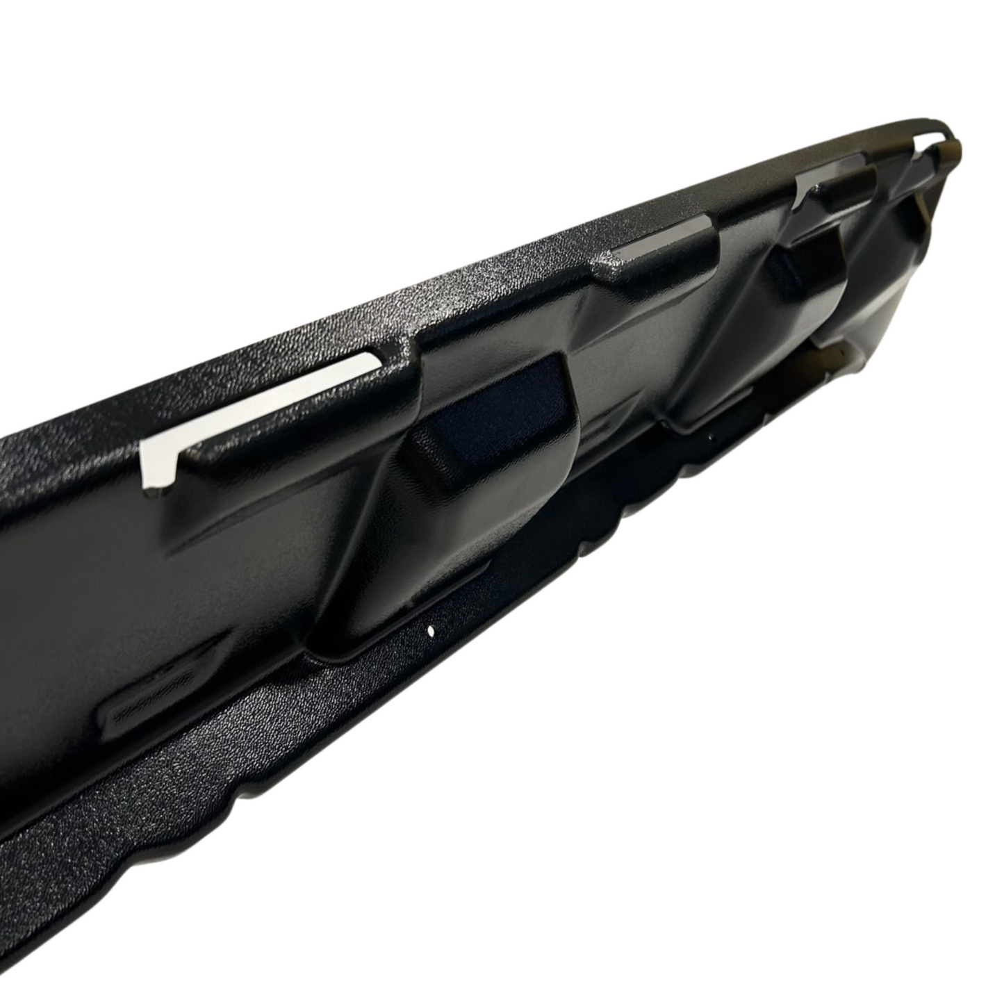 Voor Ford Transit Custom MK1 Voorbumperbeschermer & Spatbord – (Zwart Glad) Duurzame Bescherming (2012-2018)