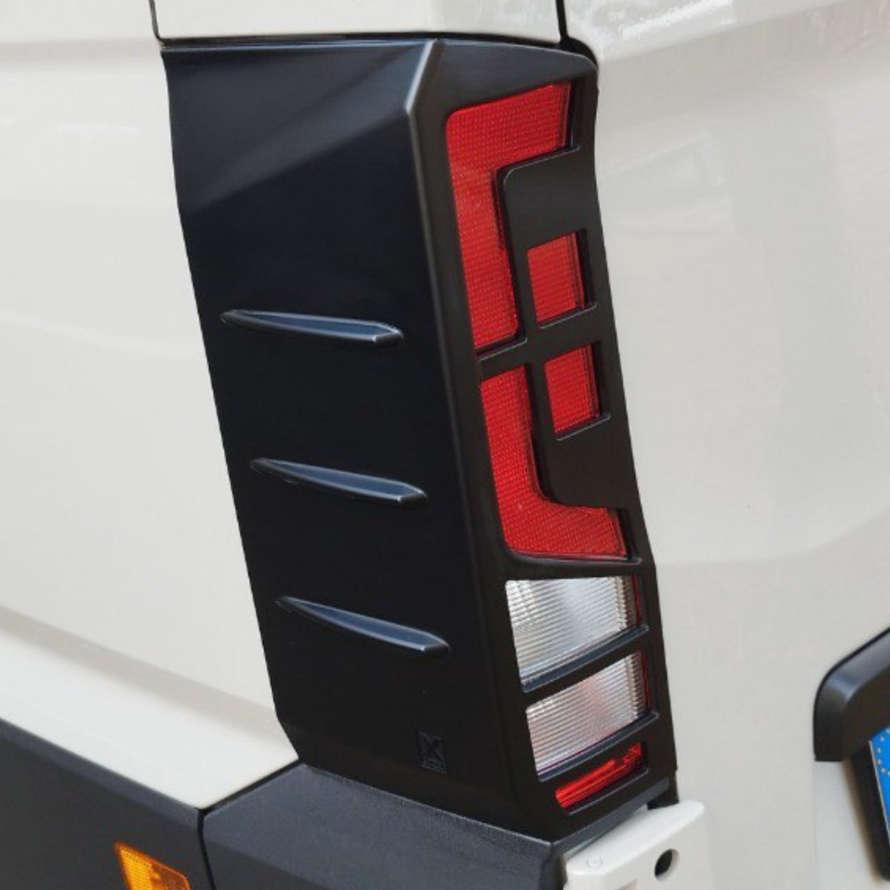 For Volkswagen Crafter Rear Light Guards - Matte Black (2018 Onwards)