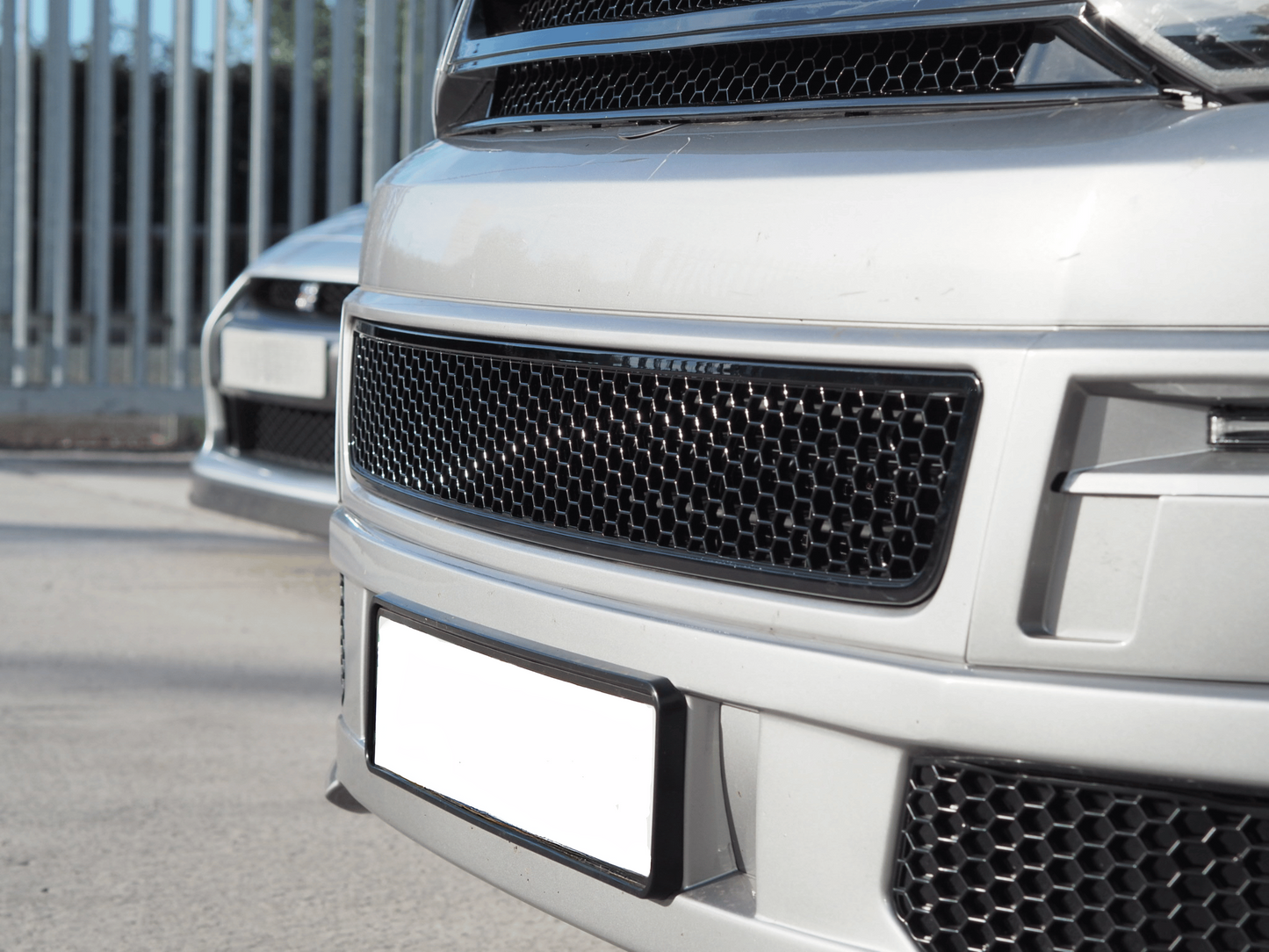 VW T5.1 Transporter Van Front Styling Gloss Black Package (3pcs)