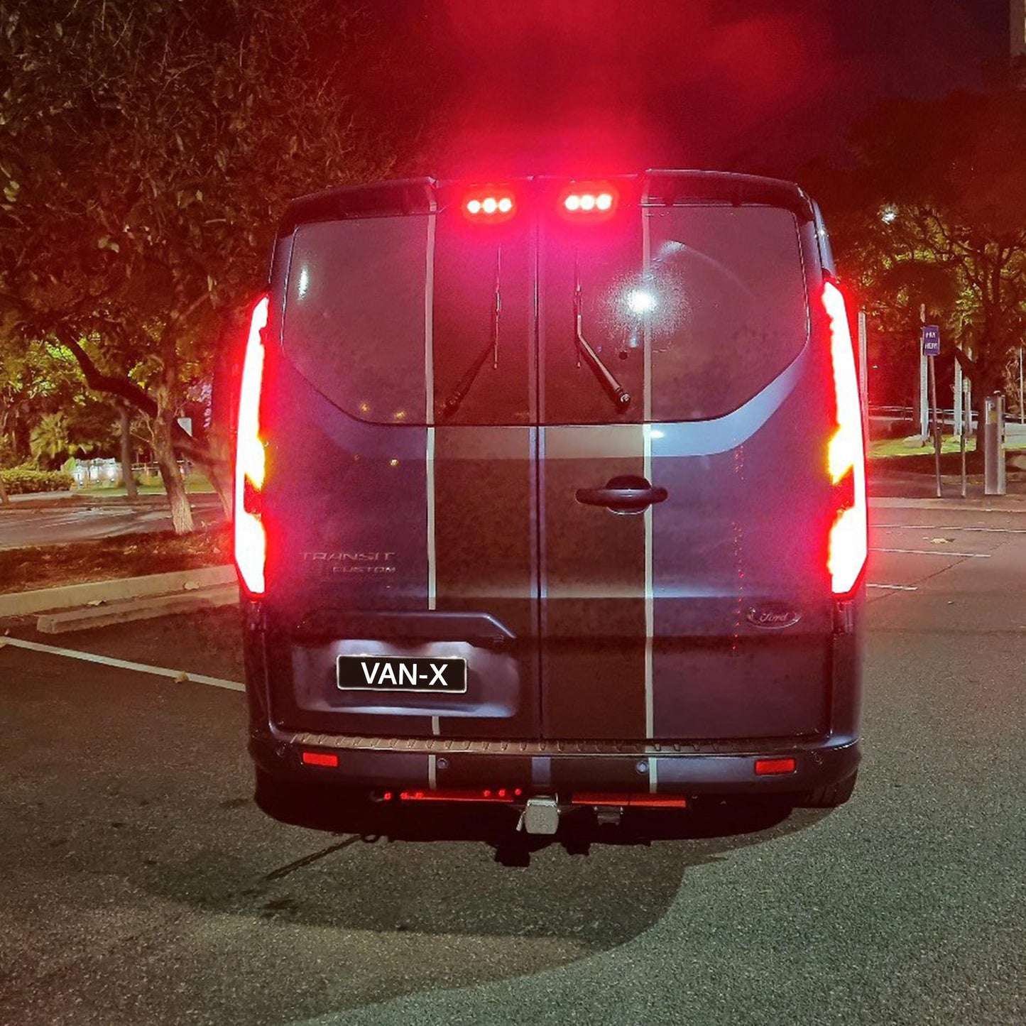 For Transit Custom MK1 LED Rear Lights Tail Lights – Sequential Indicators with Smoked Lenses