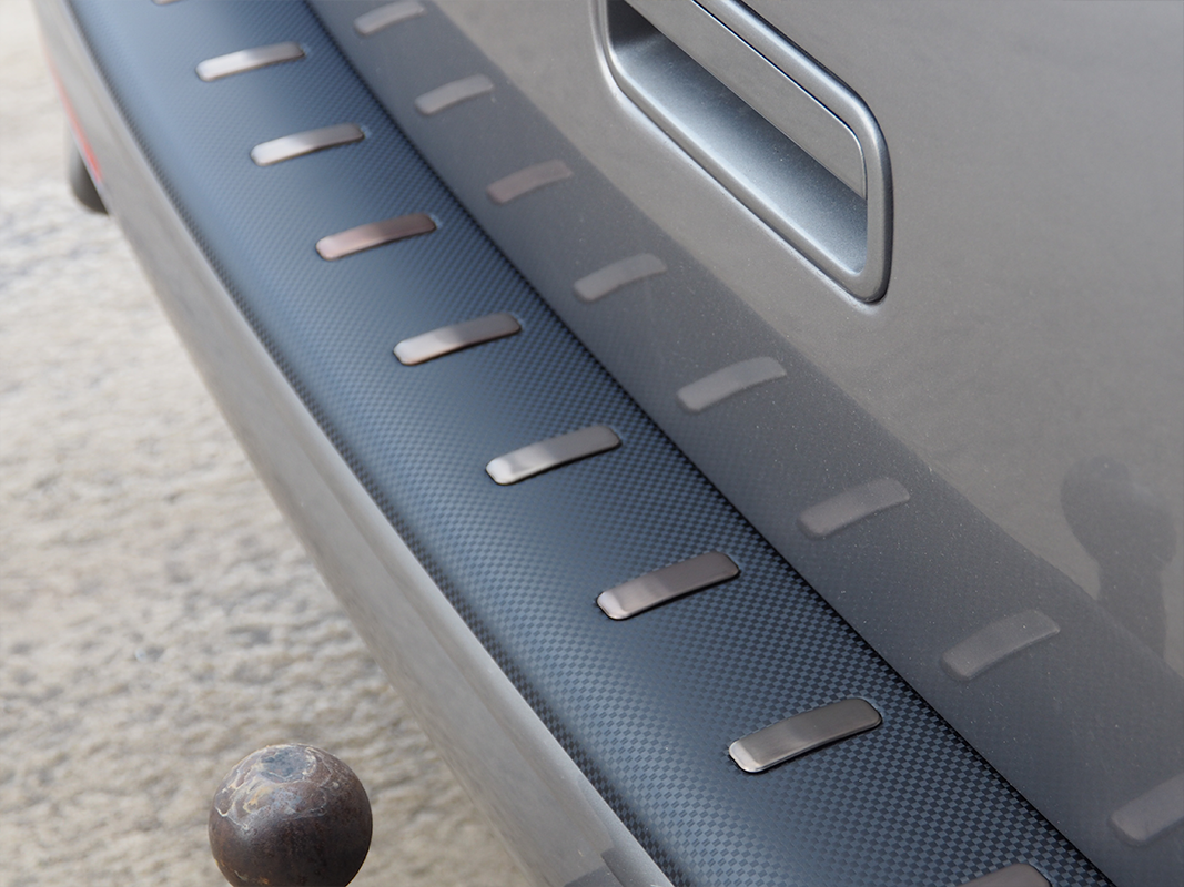 Rear Bumper Protector For VW T6 Barndoor ONLY Carbon Fibre Film