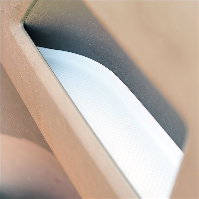 VW T5, T5.1 Door Pocket Inserts, Rubber, Door Liner (White) Both Captain Seats *ON SALE* Interior Styling