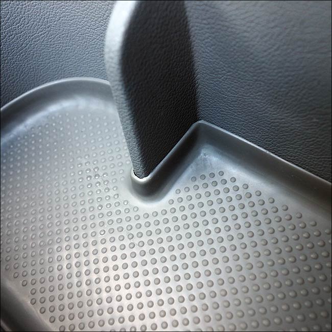 VW T5, T5.1 van campervan Door Pocket Inserts, Rubber, Door Liner ( Light Grey) Both Captain Seats Interior Styling ideal gift