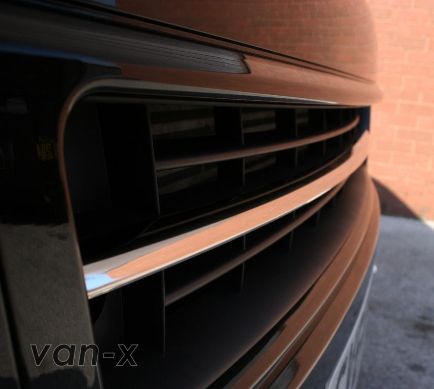 VW T5.1 Front Bumper Grille Trim Stainless Steel