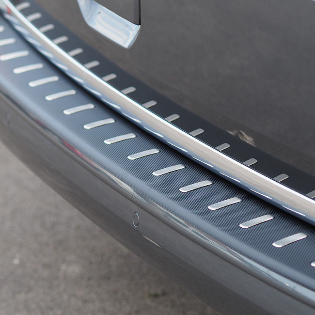 VW T6.1 Transporter achterbumperbeschermer (alleen achterklep) Koolstofvezelfilm