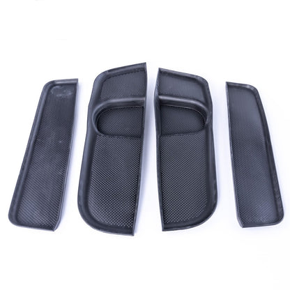 Rubber Door Pocket Inserts For VW T6 Transporter Black