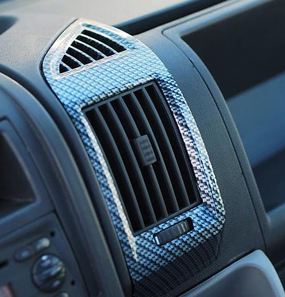 Peugeot Boxer Dashboard Air Vent (Silver Carbon)