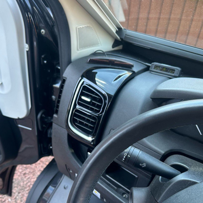 Voor Peugeot Boxer Air Vent Trim Set – Glanzend Zwart Dashboard Upgrade voor Nieuwe Modellen