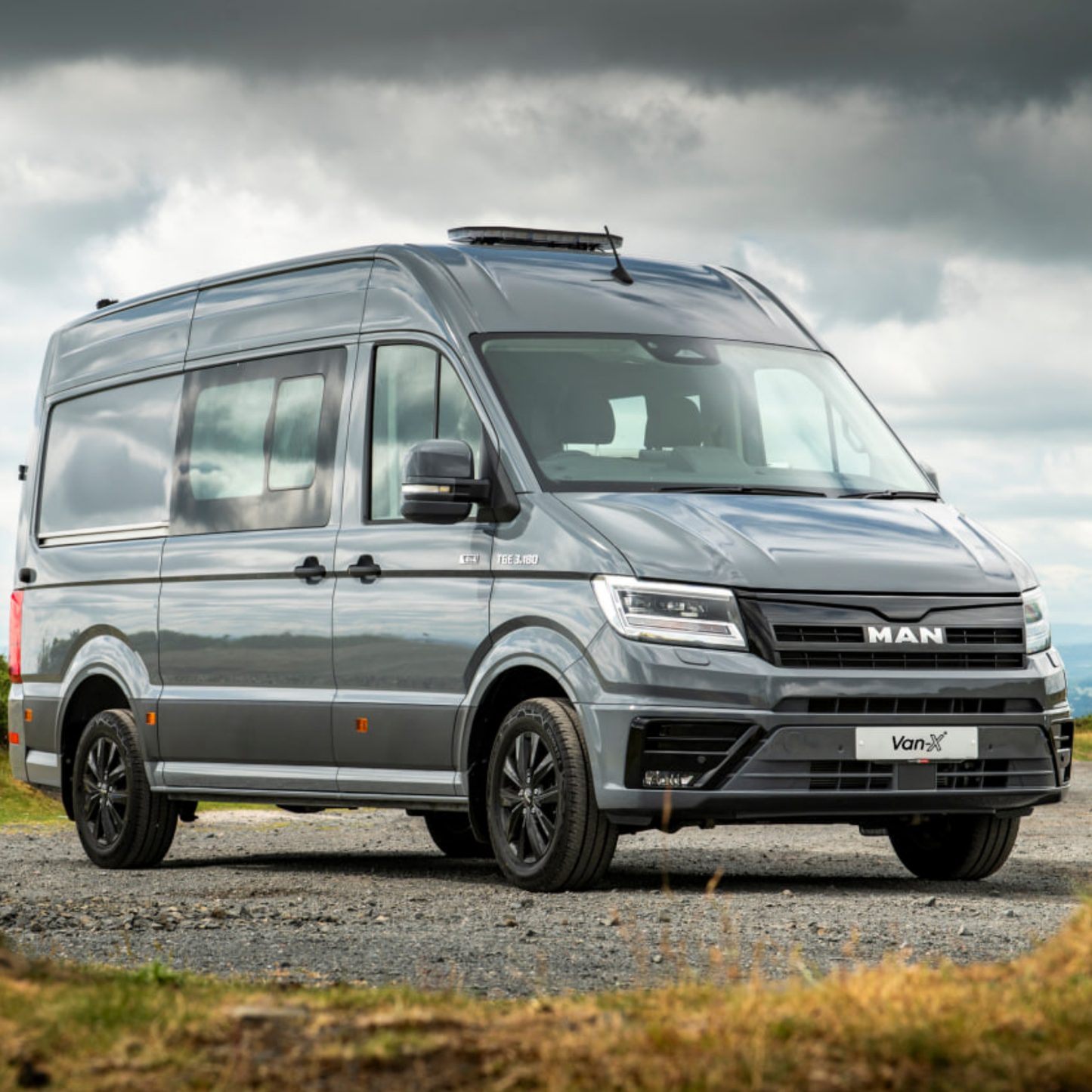 Voor Man TGE Badgeless Grille Trim – Glanzend Zwart | Premium Front Grille Upgrade voor TGE Van