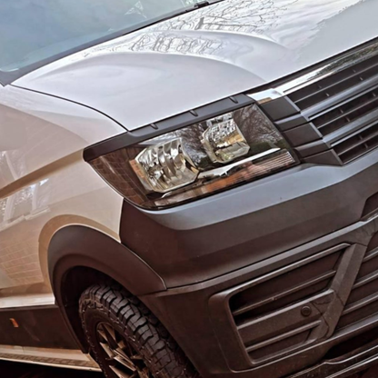 For MAN TGE Headlight Eyebrow Trim – Matte Black - Van Styling Accessory by Van-X