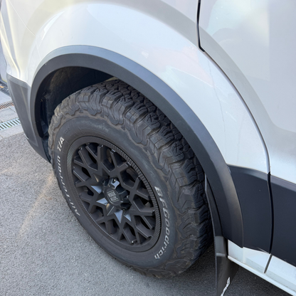 For VW New Crafter / MAN TGE Wheel Arch Protectors 4pcs – Textured Finish - Heavy Duty Flexible OEM+ No Cut Kit