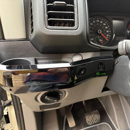 Voor nieuwe VW Crafter LHD onderste dashboardstylinglijsten - glanzend zwart (set van 6) | Van-X