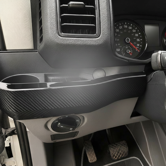 For MAN TGE/ New Crafter LHD Lower Dash Styling Trims - Carbon (Set of 6) | Van-X