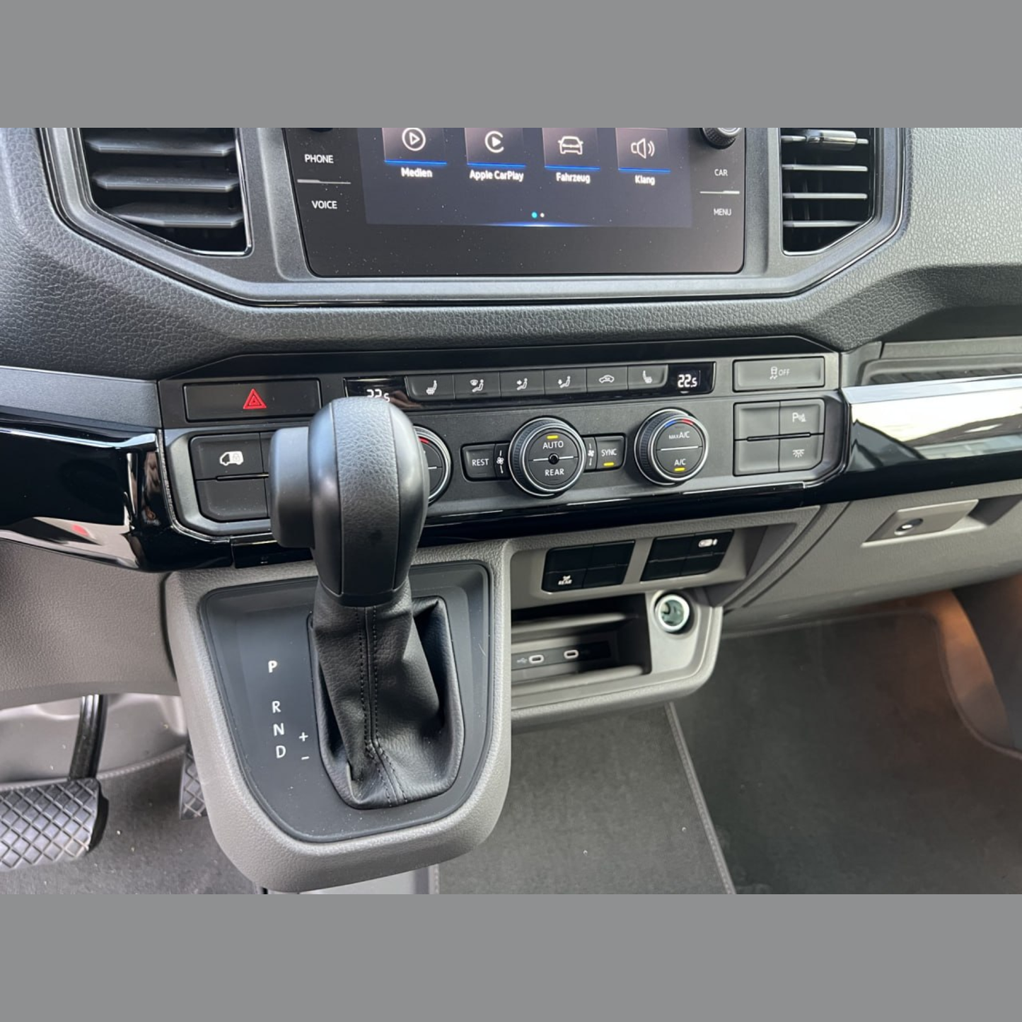For New Shape VW Crafter LHD Lower Dash Styling Trims - Gloss Black (Set of 6) | Van-X