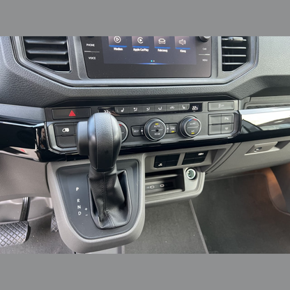 For New Shape VW Crafter LHD Lower Dash Styling Trims - Gloss Black (Set of 6) | Van-X