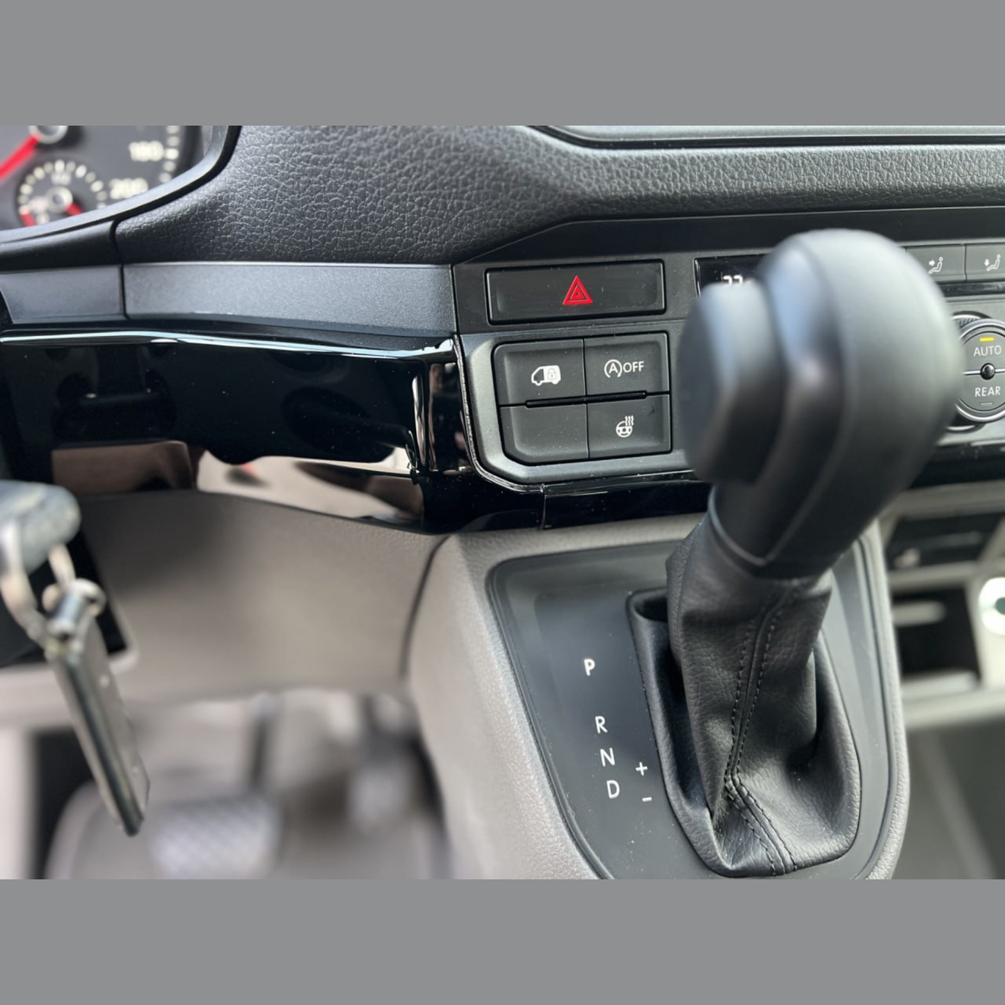 For New Shape VW Crafter LHD Lower Dash Styling Trims - Gloss Black (Set of 6) | Van-X