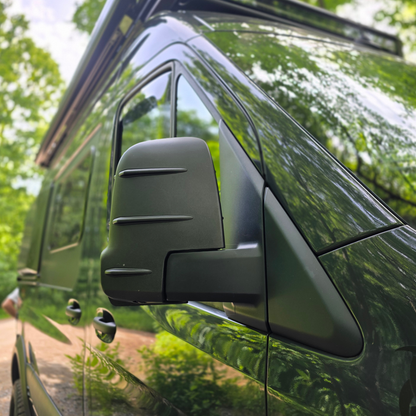 Voor Mercedes Sprinter 907 Buitenspiegelkappen Zonder Richtingaanwijzer – Hammerite (Set van 2) – Vervangende Spiegelkappen voor Sprinter Bestelwagens