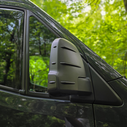 Voor Mercedes Sprinter 907 Buitenspiegelkappen Zonder Richtingaanwijzer – Hammerite (Set van 2) – Vervangende Spiegelkappen voor Sprinter Bestelwagens