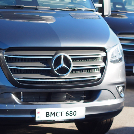 For Mercedes Sprinter 907 Honeycomb Upper Grille Mesh Set - 5 Piece Kit | Van-X