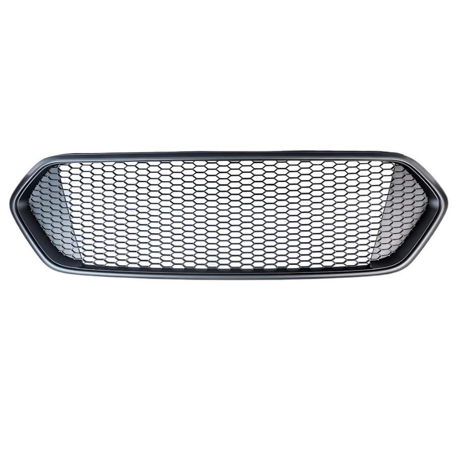 For Ford Transit Custom Complete Front Grille Package New Shape Matte Black Bundle ONLY Painted and Ready to Fit