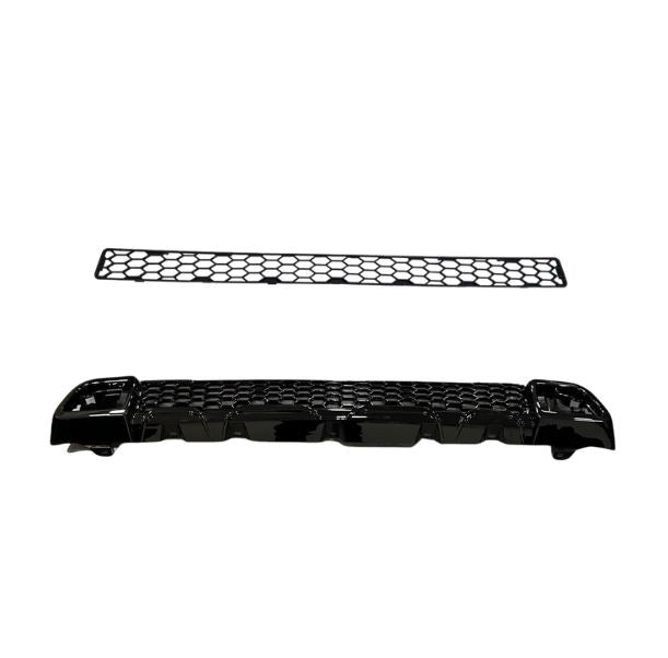 For Fiat Ducato / Ram ProMaster Front Honeycomb Bumper Grille Bundle 2pcs - Gloss Black | Van-X