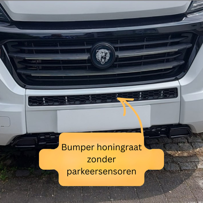 Citroen Jumper Bumper Honeycomb without Parking Sensors - Gloss Black