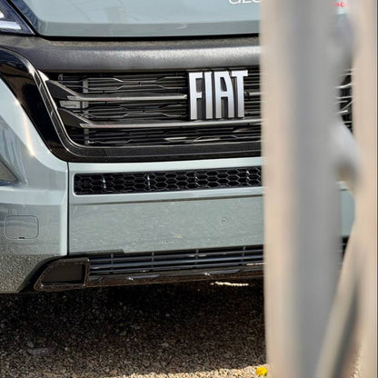 Fiat Ducato Bumper Honeycomb without Parking Sensors - Gloss Black