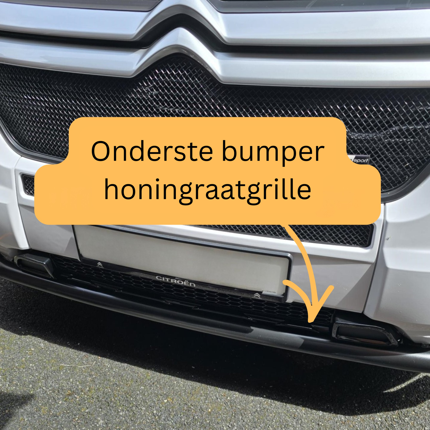 Citroen Jumper Lower Bumper Honeycomb Grille - Gloss Black