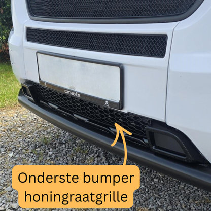 Opel Movano Lower Bumper Honeycomb Grille - Gloss Black