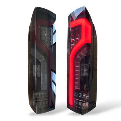 Fiat Ducato full LED Rear Lights Cluster, Tailight, Rear Light Unit, Replacement Smoked Light, Van-X, NEW