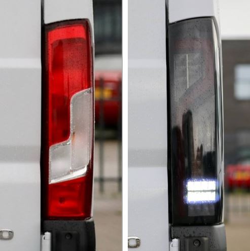 Achterlicht unit Fiat, Peugeot, Citroen 1986 - 2002 rechts met vierkante stekker Achterlicht unit Fiat, Peugeot, Citroen 1986 - 2002 rechts met vierkante stekker