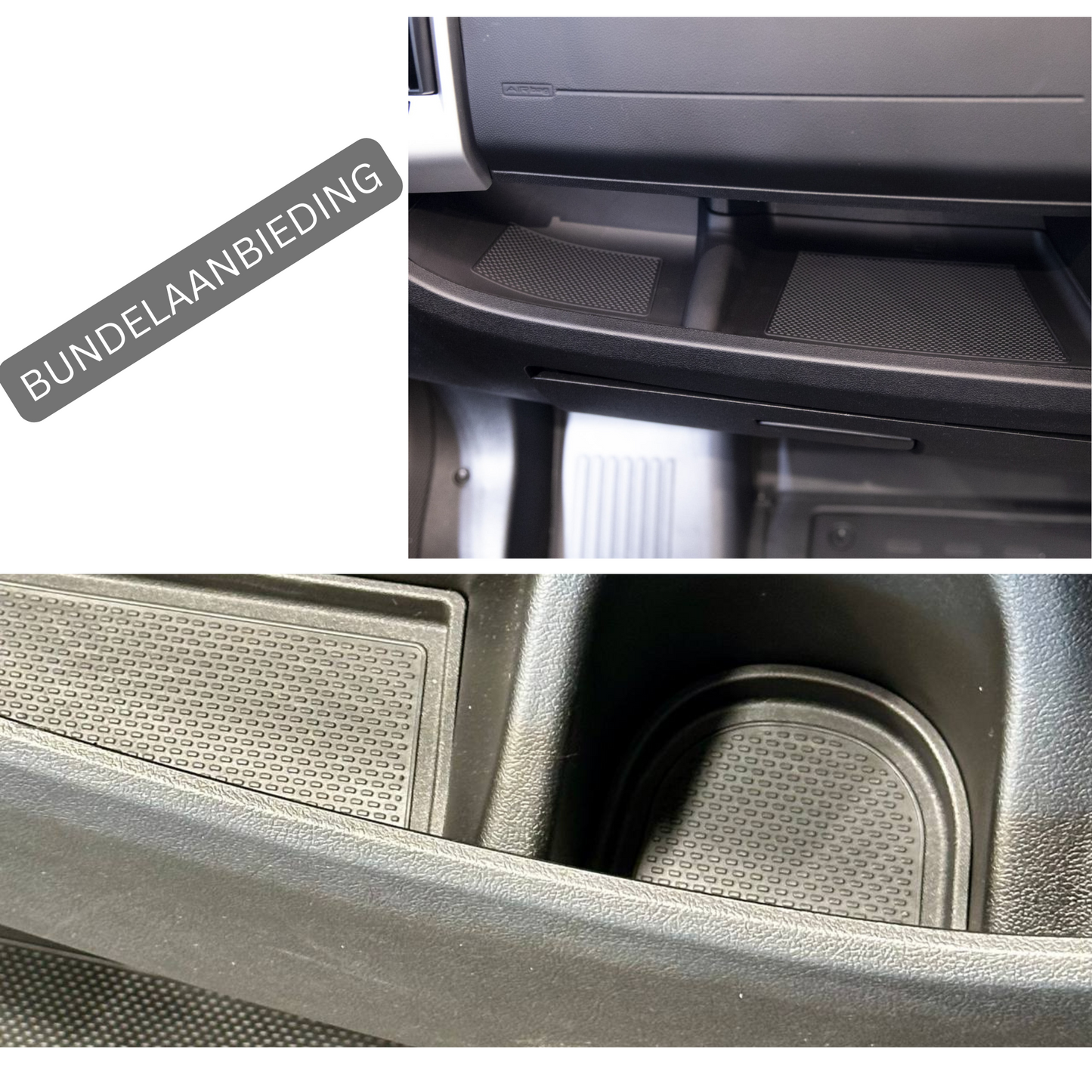 Voor VW Crafter / MAN TGE Nieuwe Vorm Interieurbundel Rubberen Matten - Zwart | Van-X