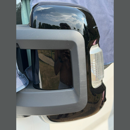 Voor Citroen Jumper Wing spiegelkap/kappen (set van 2) - zwart | Van-X