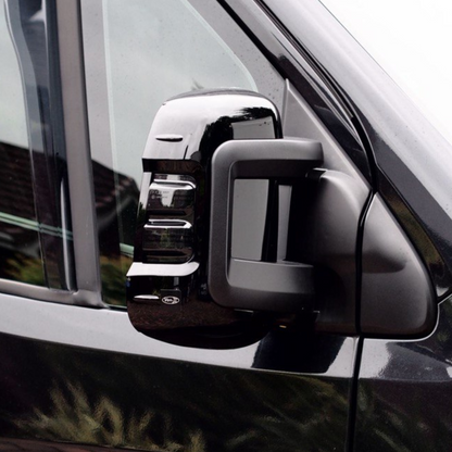 Voor Fiat Ducato/Ram ProMaster buitenspiegelkap/afdekkingen (set van 2) - zwart | Van-X