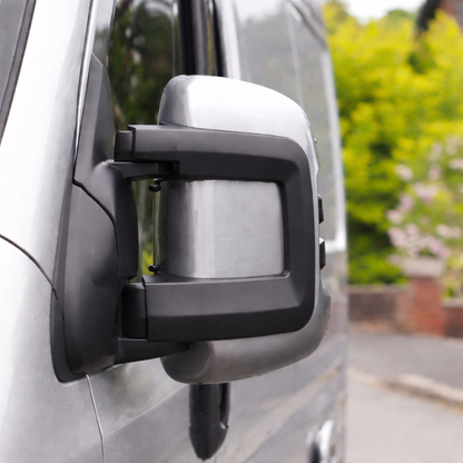 Voor Citroen Jumper Wing spiegelkap/covers (set van 2) - Zilver | Van-X