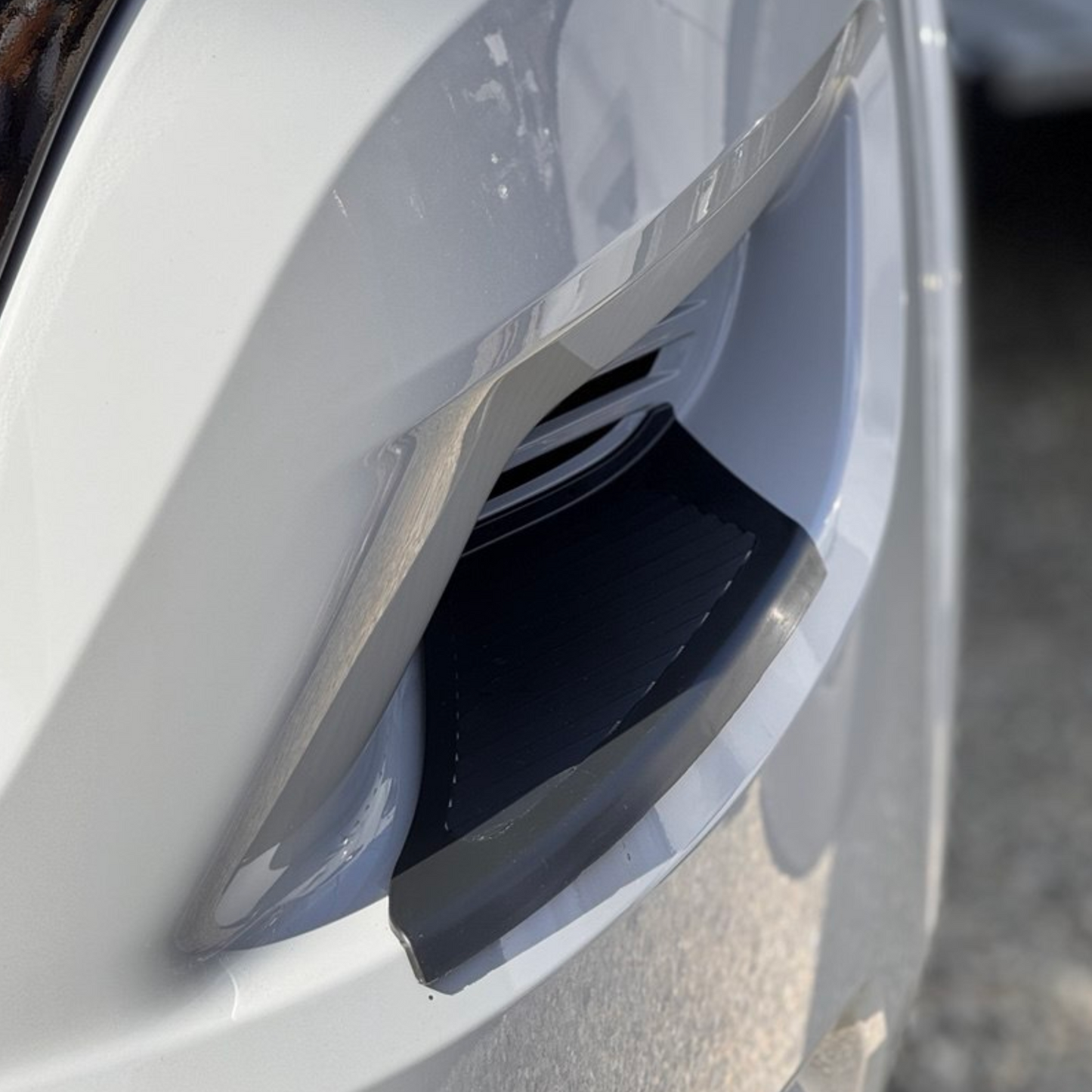 For Fiat Ducato Front Bumper Foot Plate Protectors – Black, Set of 2 | Van-X