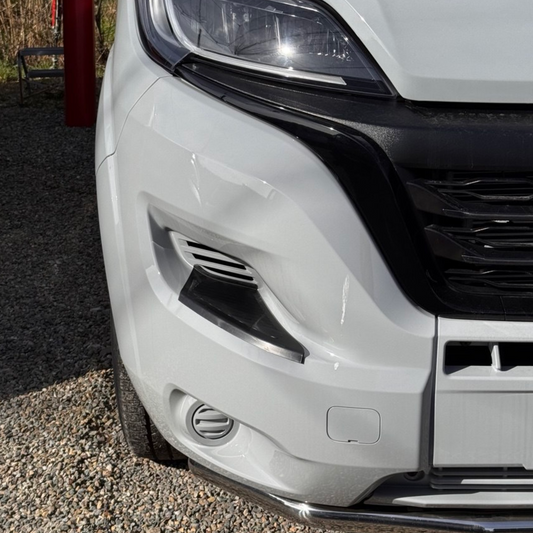 Voor Citroën Jumper Voorbumper Voetplaatbeschermers – Wit, Set van 2 | Van-X