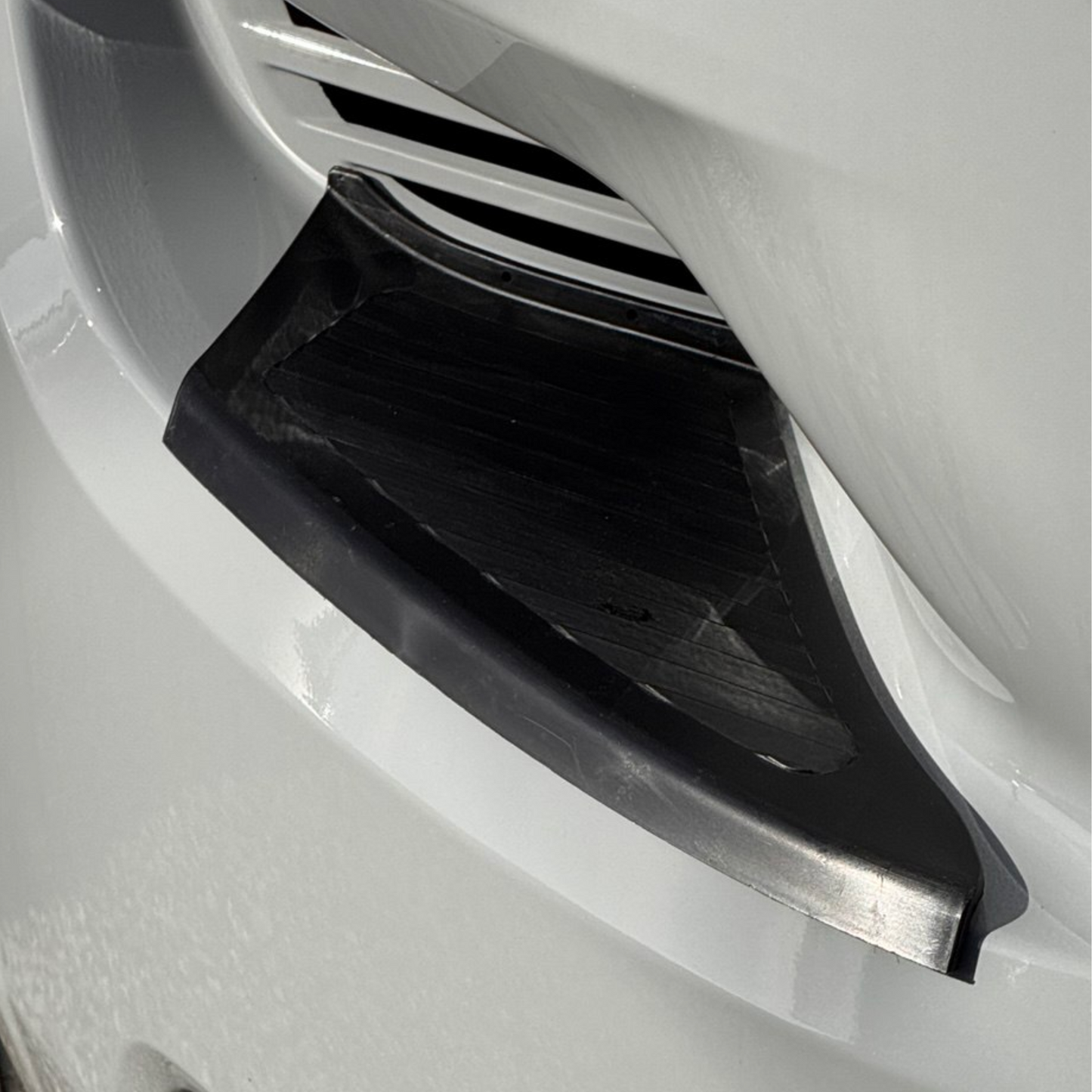 For Fiat Ducato Front Bumper Foot Plate Protectors – Black, Set of 2 | Van-X