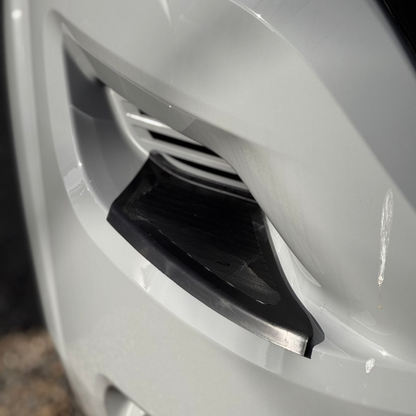 For Fiat Ducato Front Bumper Foot Plate Protectors – Black, Set of 2 | Van-X