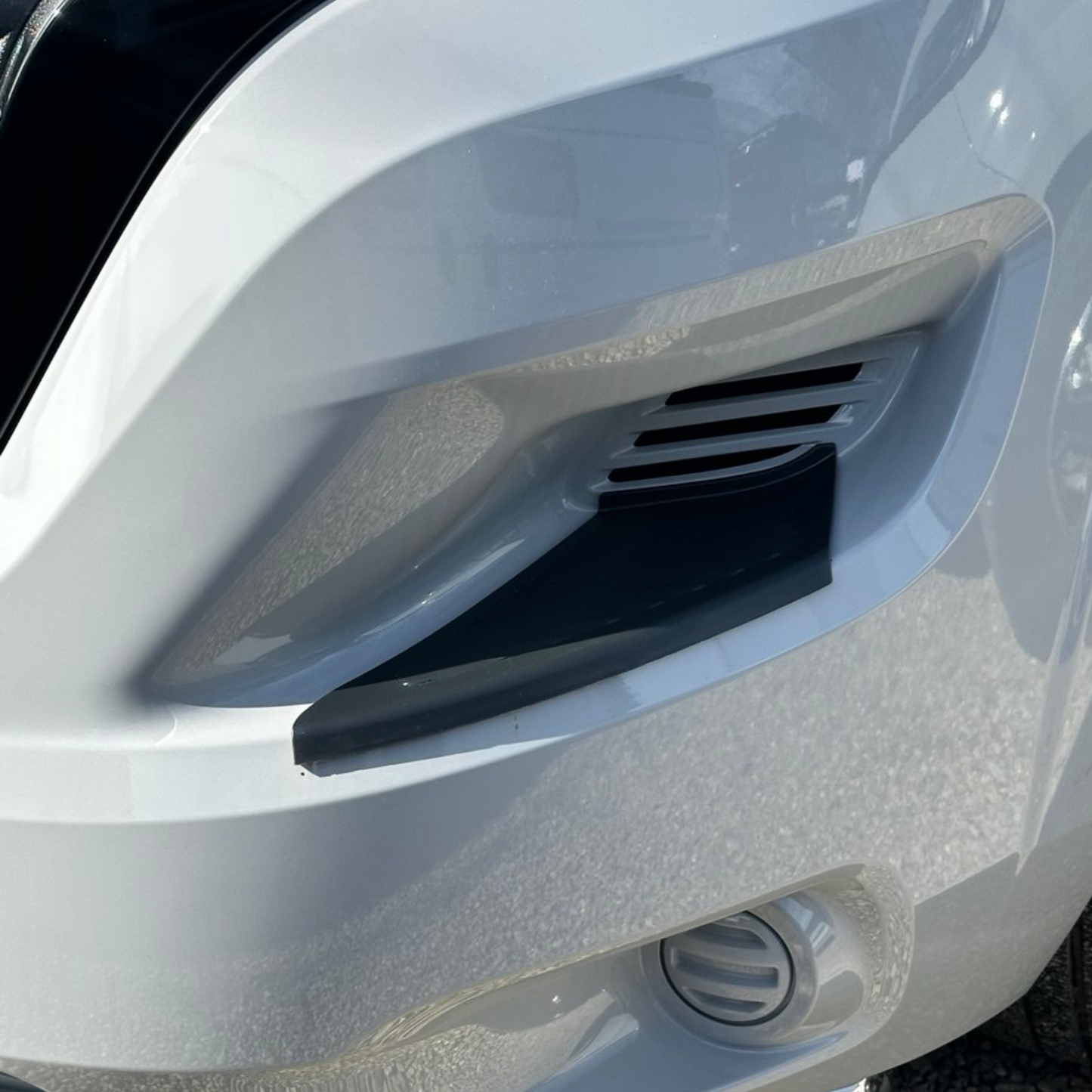 For Fiat Ducato Front Bumper Foot Plate Protectors – Black, Set of 2 | Van-X