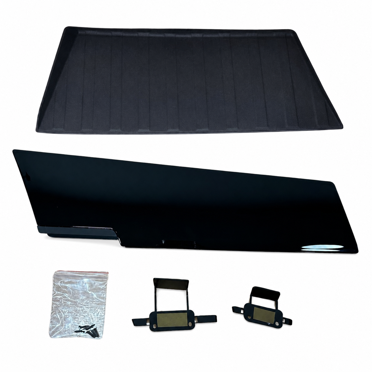 Comfort Glovebox Interior Bundle Package For Volkswagan Transporter T6.1 - Gloss Black