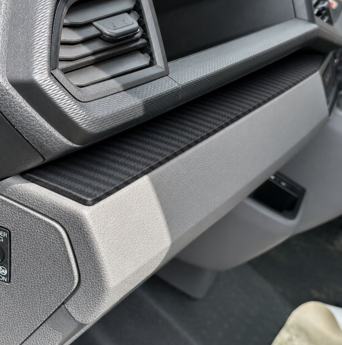 For VW T6.1 4-Piece Lower Dashboard & Door Trim Set | Carbon Interior Upgrade | Van-X
