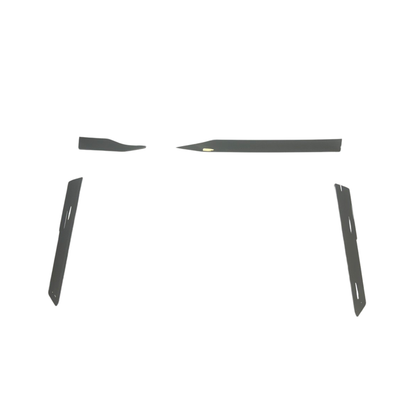 Voor VW T6.1 Transporter Dashboard Upgrade Van-X – Premium 4-delige Glanzend Zwarte Onderkant Dashboard Trim & Deurkaart Set