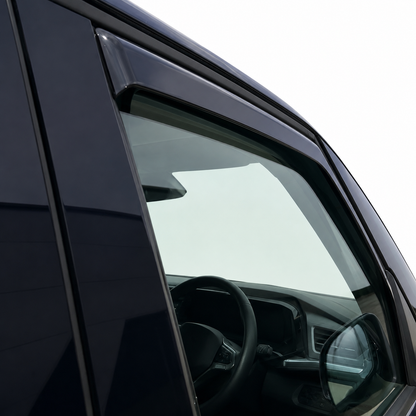 voor VW T7 Transporter Multivan Caravelle In-Channel getinte windafbuigers – Van-X