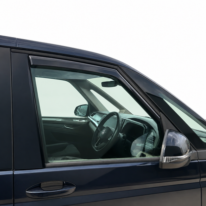 voor VW T7 Transporter Multivan Caravelle In-Channel getinte windafbuigers – Van-X