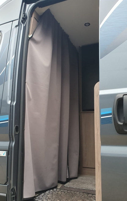 For Opel Movano Motorhome, Campervan, Maxi-Cab Divider Premium Curtain With Rail