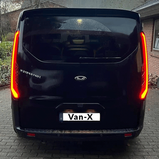 LED-achterlichten voor Transit Custom MK2 – Sequentiële richtingaanwijzers met getinte lenzen