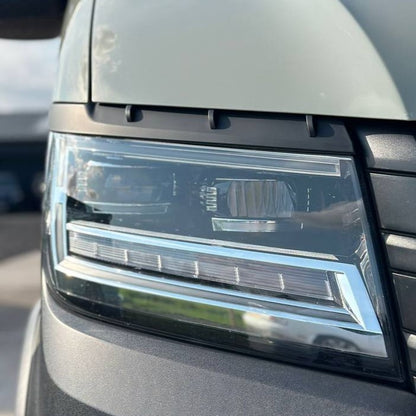 For MAN TGE Headlight Eyebrow Trim – Matte Black - Van Styling Accessory by Van-X