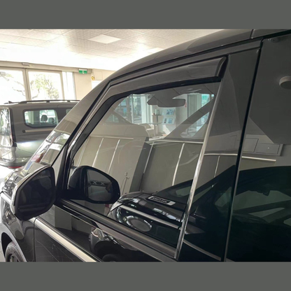 voor VW T7 Transporter Multivan Caravelle In-Channel getinte windafbuigers – Van-X